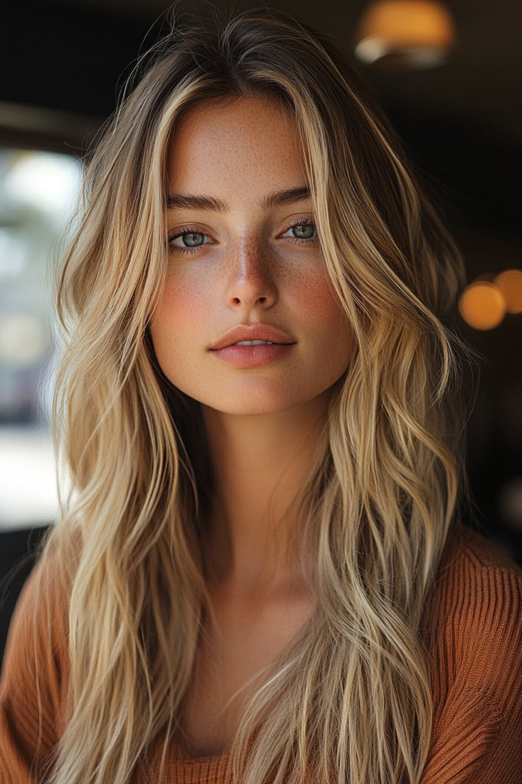 Wheat Blonde Highlights for Medium Skin