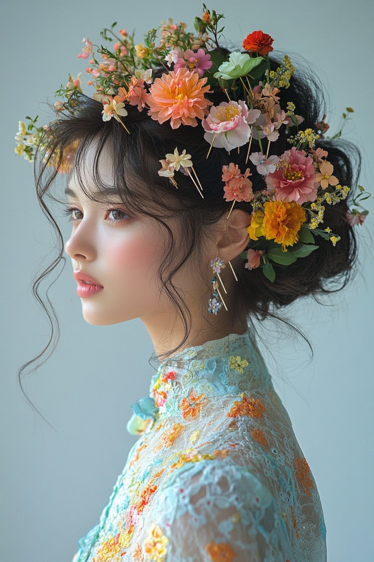 Whimsical Undercut With Accessories