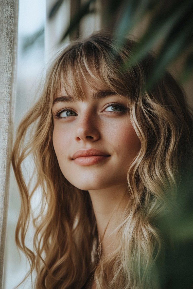 Wispy Curtain Bangs