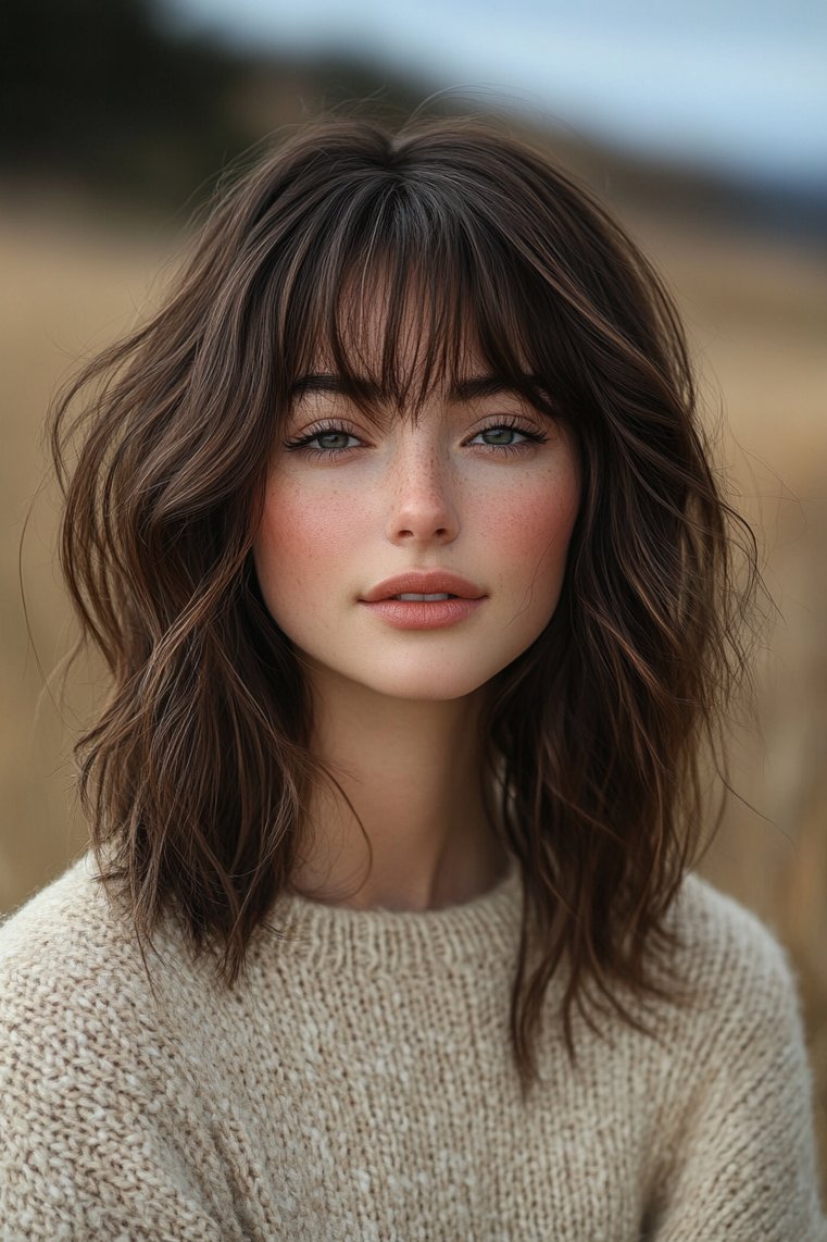 Wispy Layered Bangs