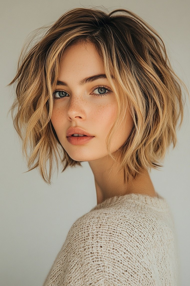 Wispy Layered Bob