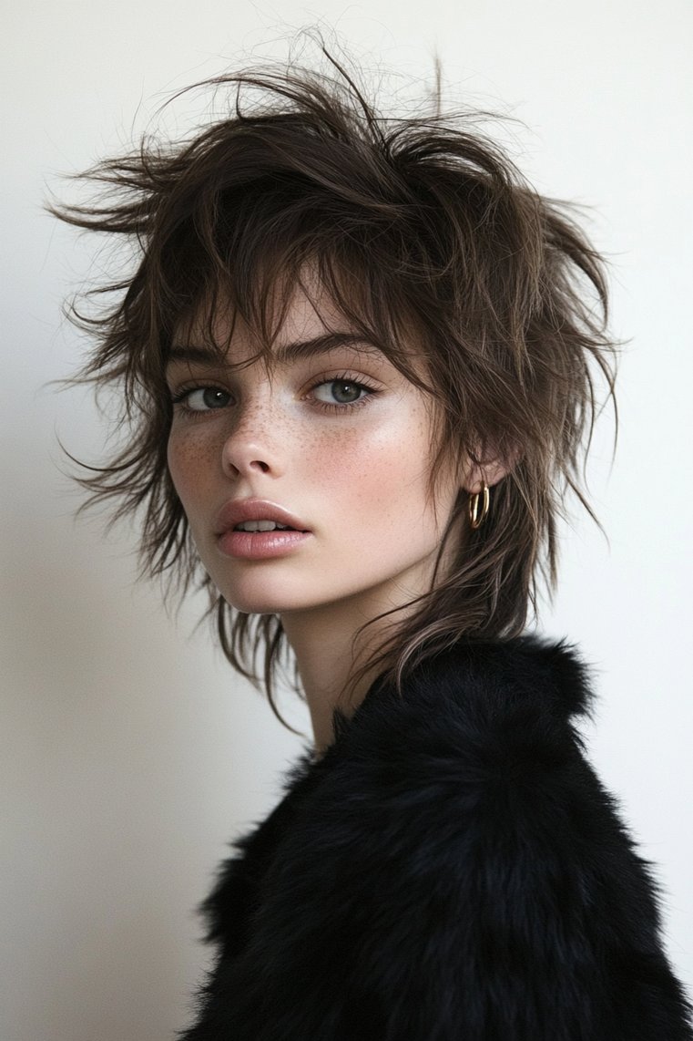 Wolf Cut With Wispy Layers