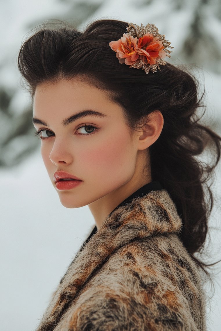 Wolf Cut With a Bold Statement Accessory
