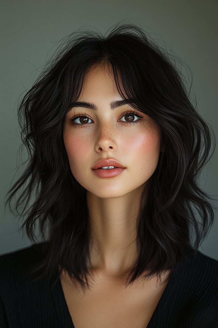 Wolf Cut With a Soft A-Line
