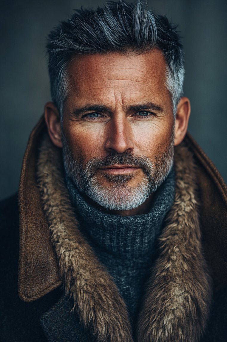 Wolf Cut for Older Men