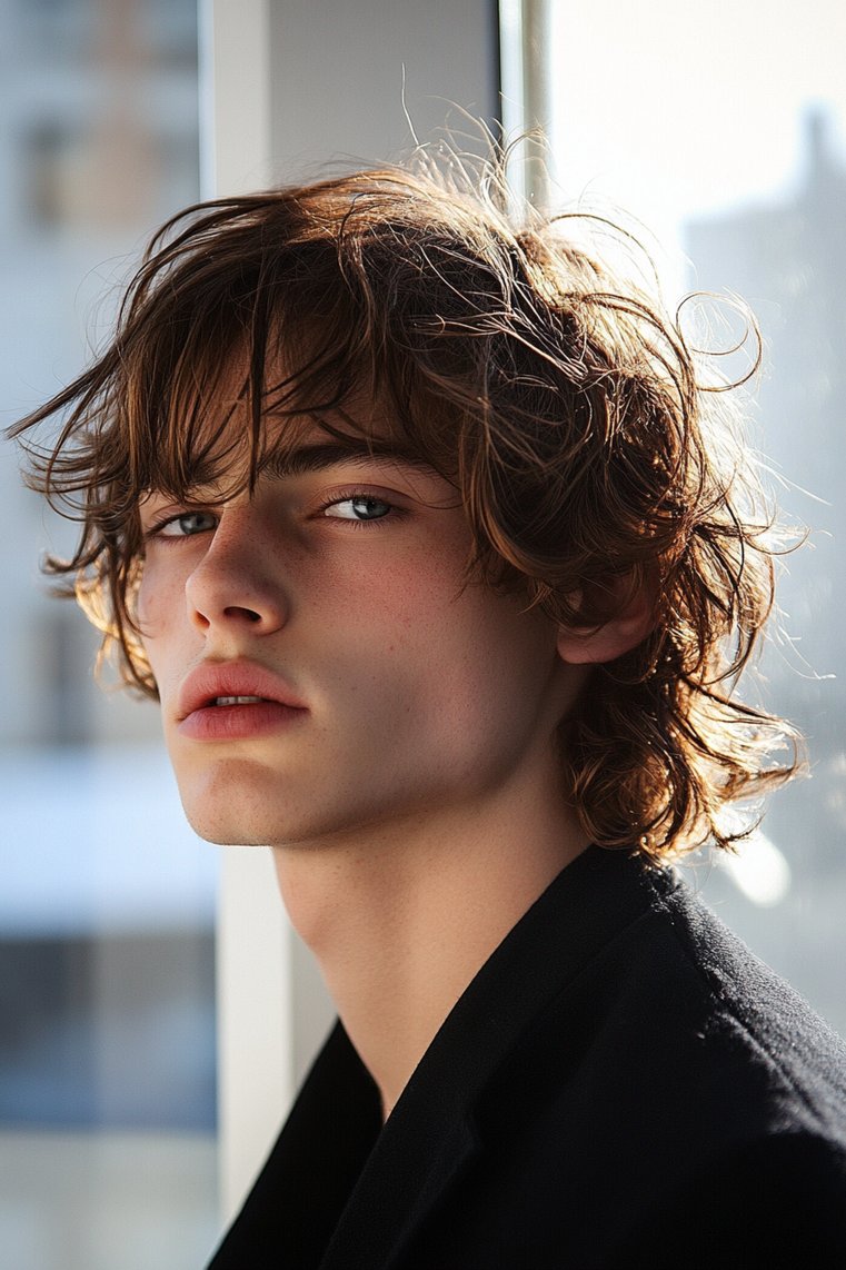 Wolf Cut for Younger Men