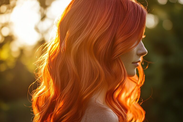 auburn hair
