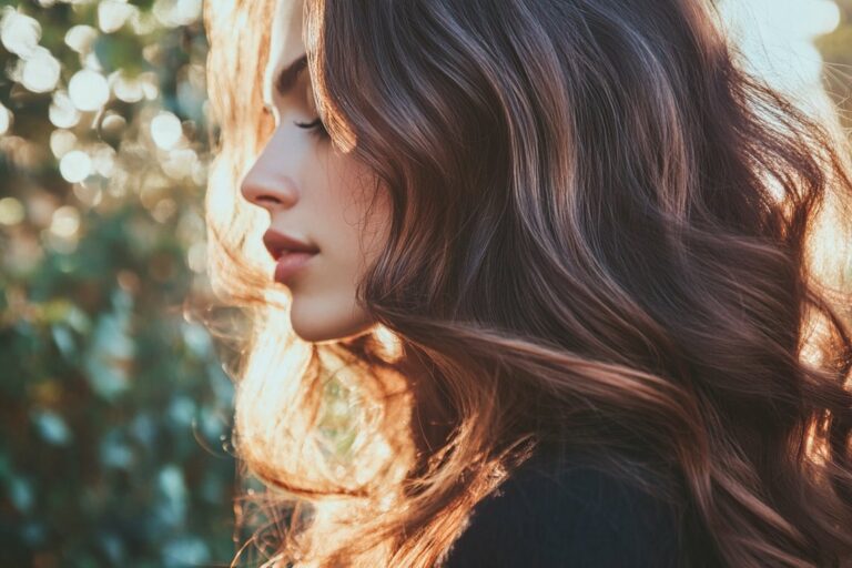 brown and brunette hair color