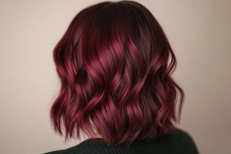 burgundy hair
