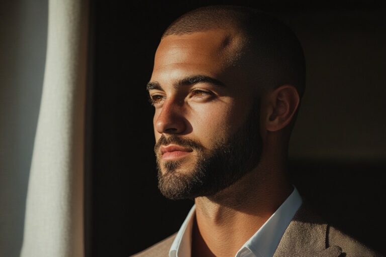 buzz cut men