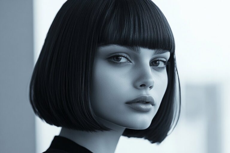 cropped hair