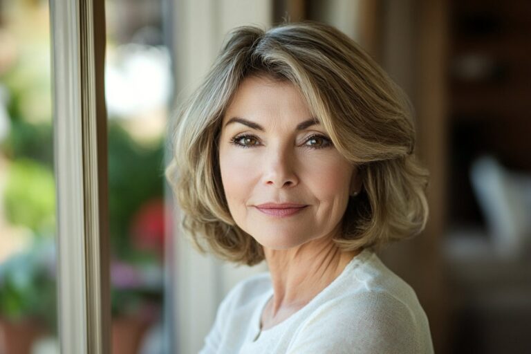 haircuts for older women with thin hair