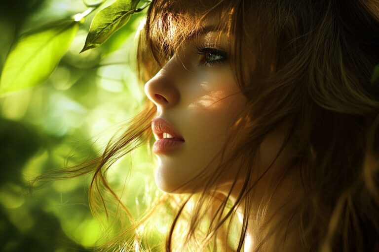 long hair with bangs