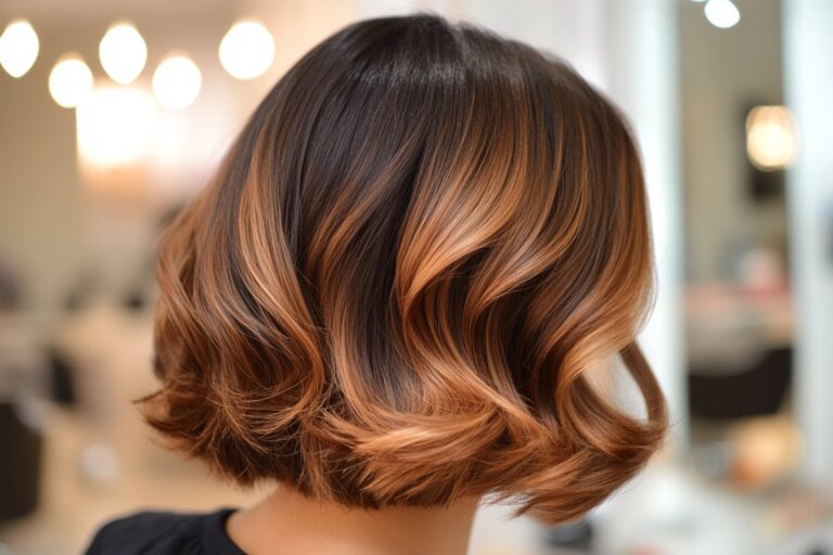 ombre short hair