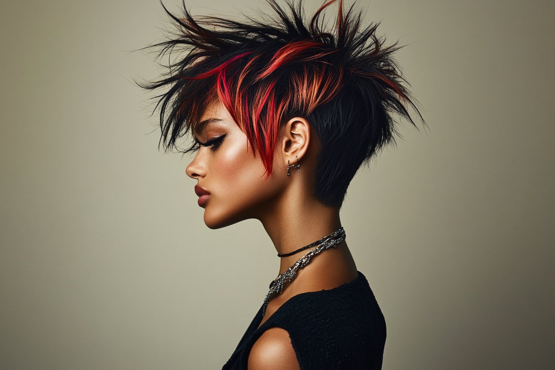 spiky hair