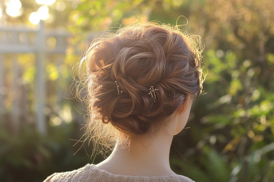 updos for short hair