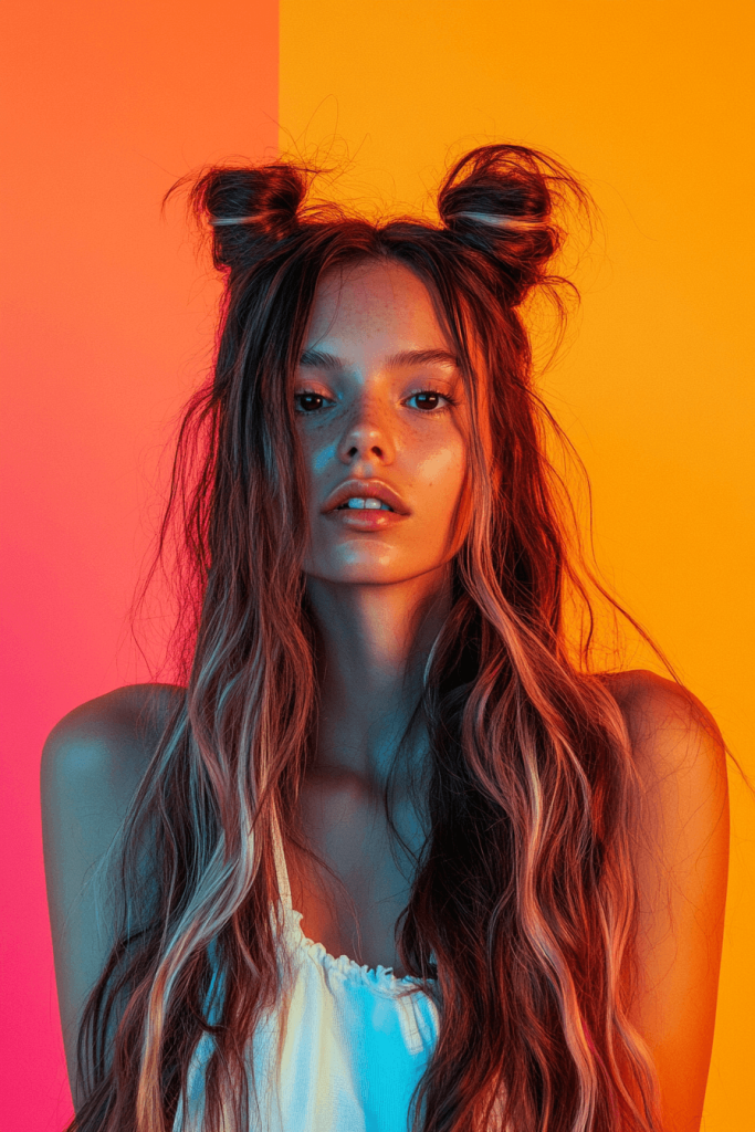 Half -Up -Space -Buns