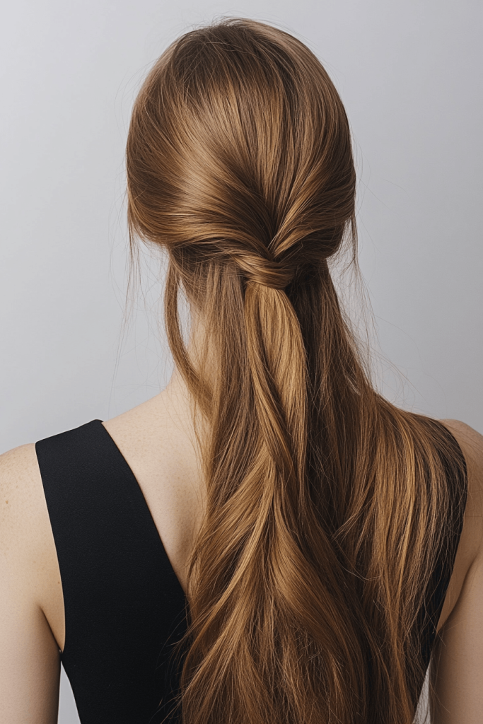 Knotted -Half -Up -Style