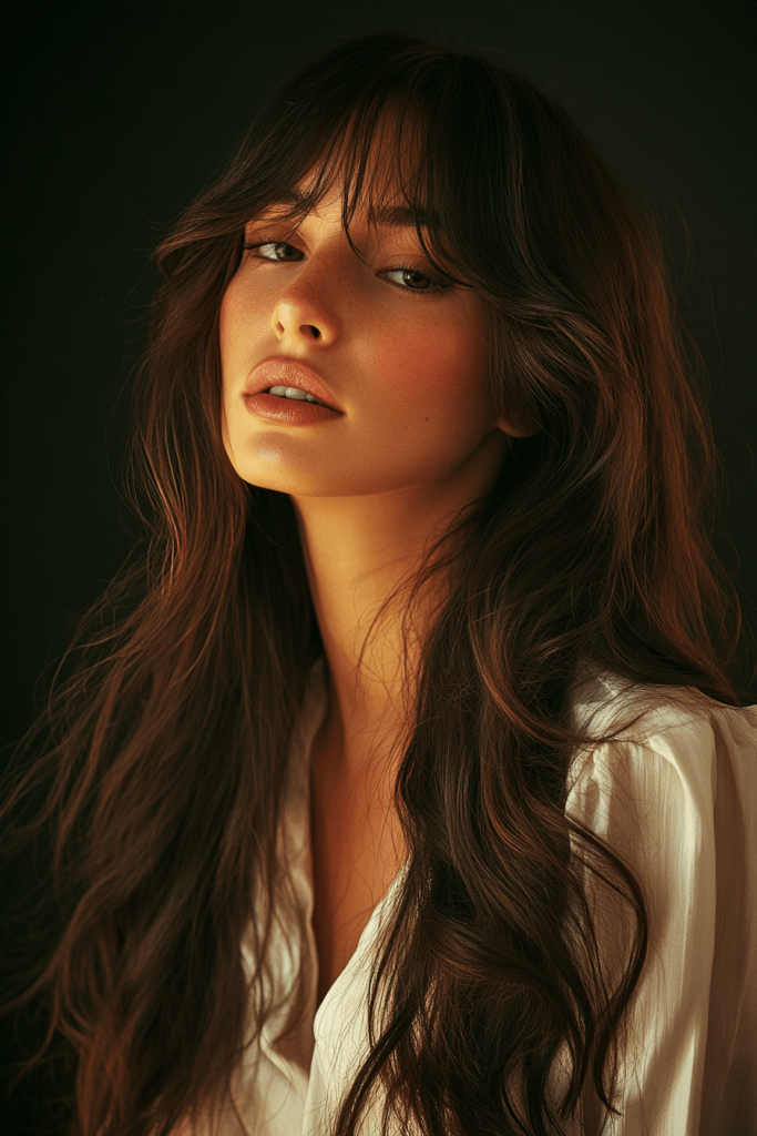 Curtain -Bangs -with -Loose -Waves