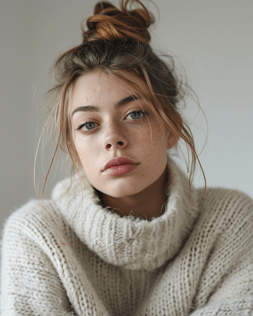 the messy bun hairstyles