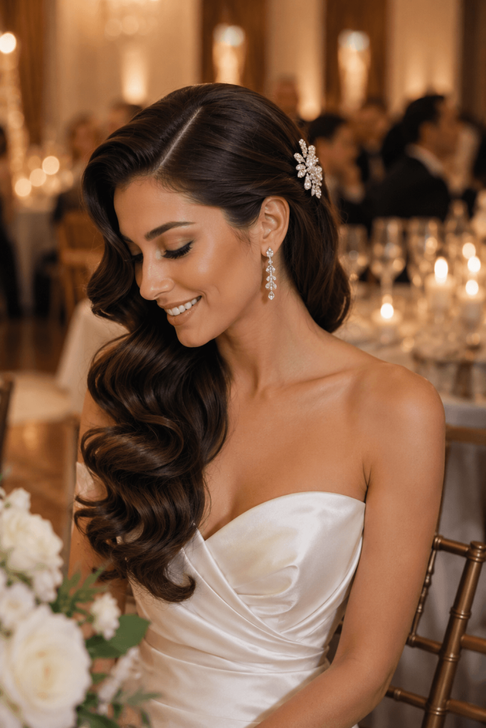 Hollywood-Waves-Vintage-Glam-Bridal-Style-
