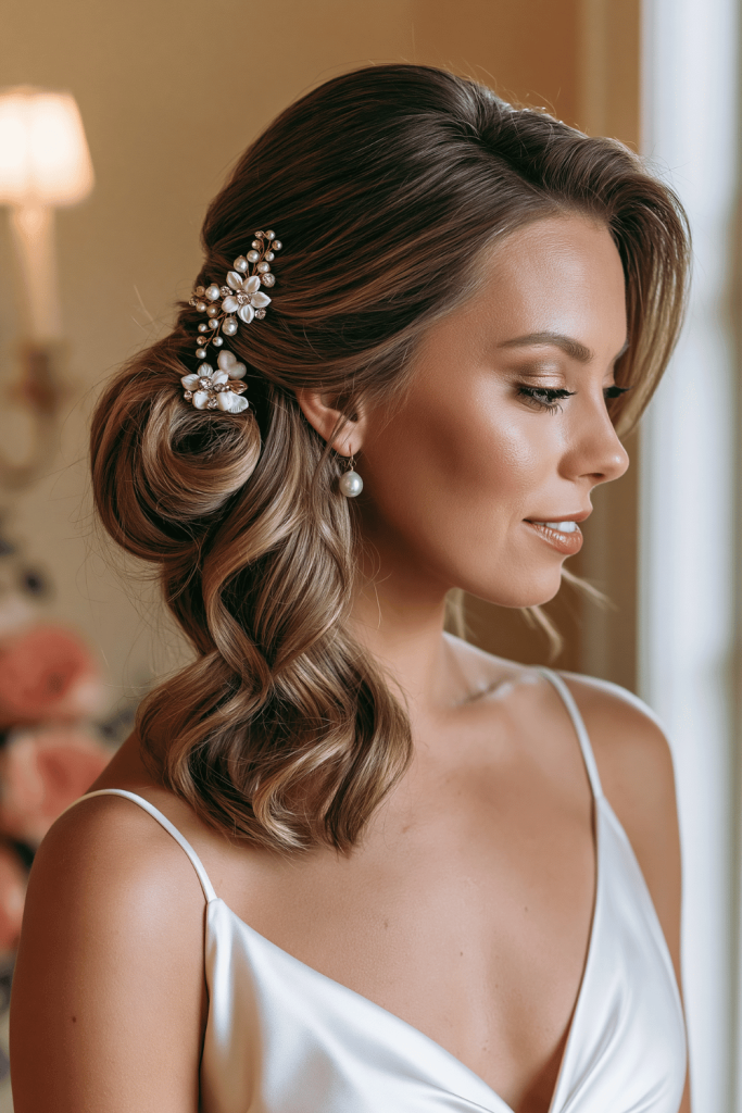 Side-Swept-Updo-with-Jeweled-Pins